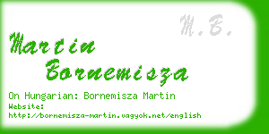 martin bornemisza business card